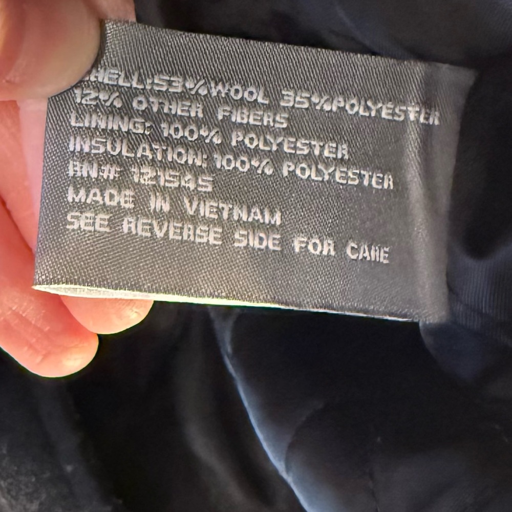 New Michael Kors Field Utility Coat Black Wool Blend Jacket - Picture 4 of 5